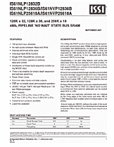 DataSheet IS61NLP12836B pdf